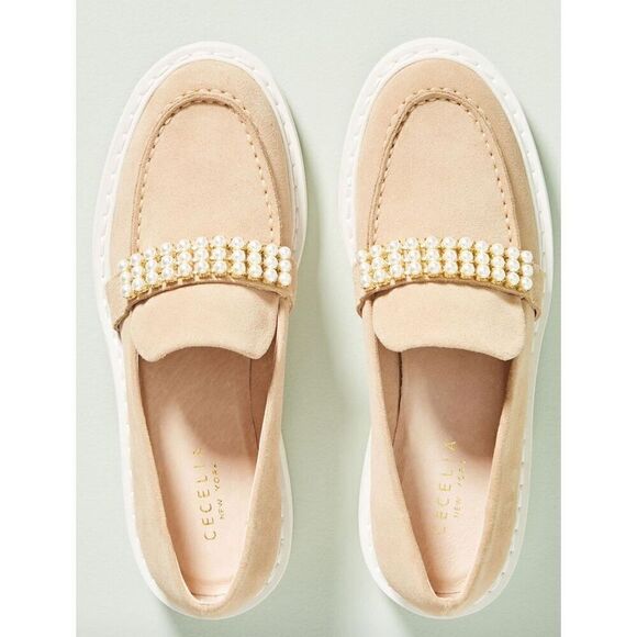Cecelia New York Rita Platform Loafers in Biege NWOB Size 6 - Picture 2 of 11